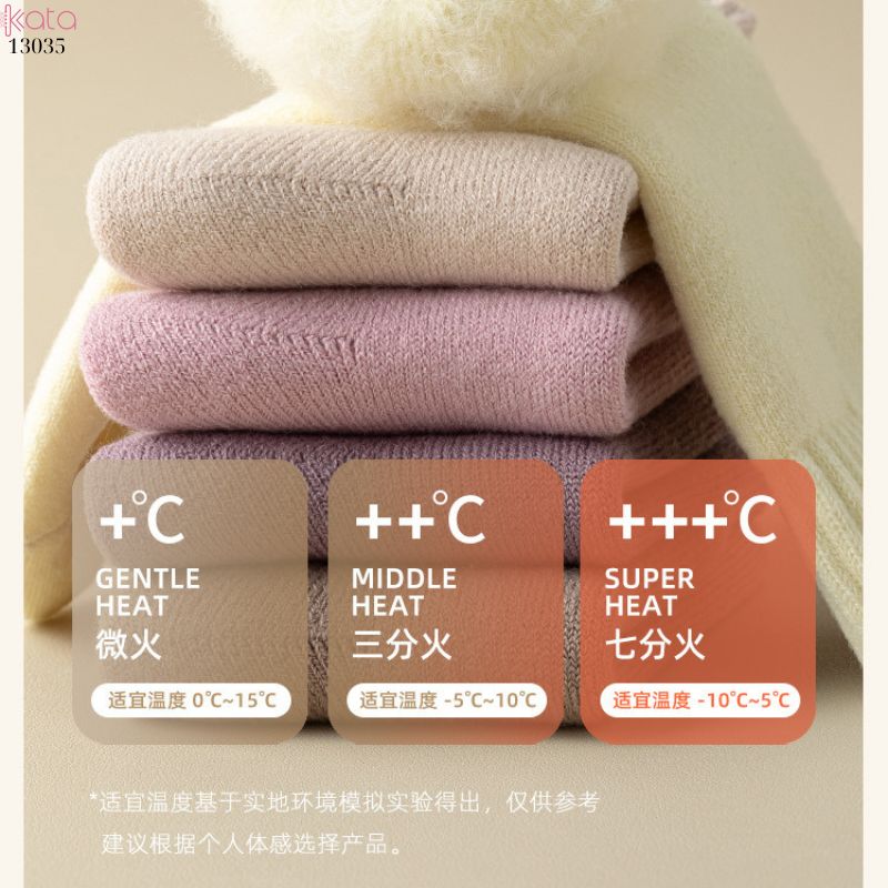 Vớ len lông cừu ấm áp dành cho phụ nữ mùa thu và mùa đông, vớ lông cừu dày để ngủ và vớ sàn ấm áp 13035