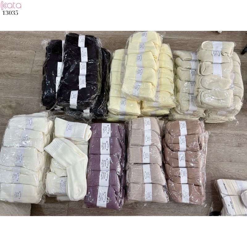 Vớ len lông cừu ấm áp dành cho phụ nữ mùa thu và mùa đông, vớ lông cừu dày để ngủ và vớ sàn ấm áp 13035