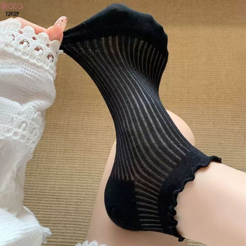 Tất ngắn mùa hè,vớ viền ren mỏng thoáng mát 13039