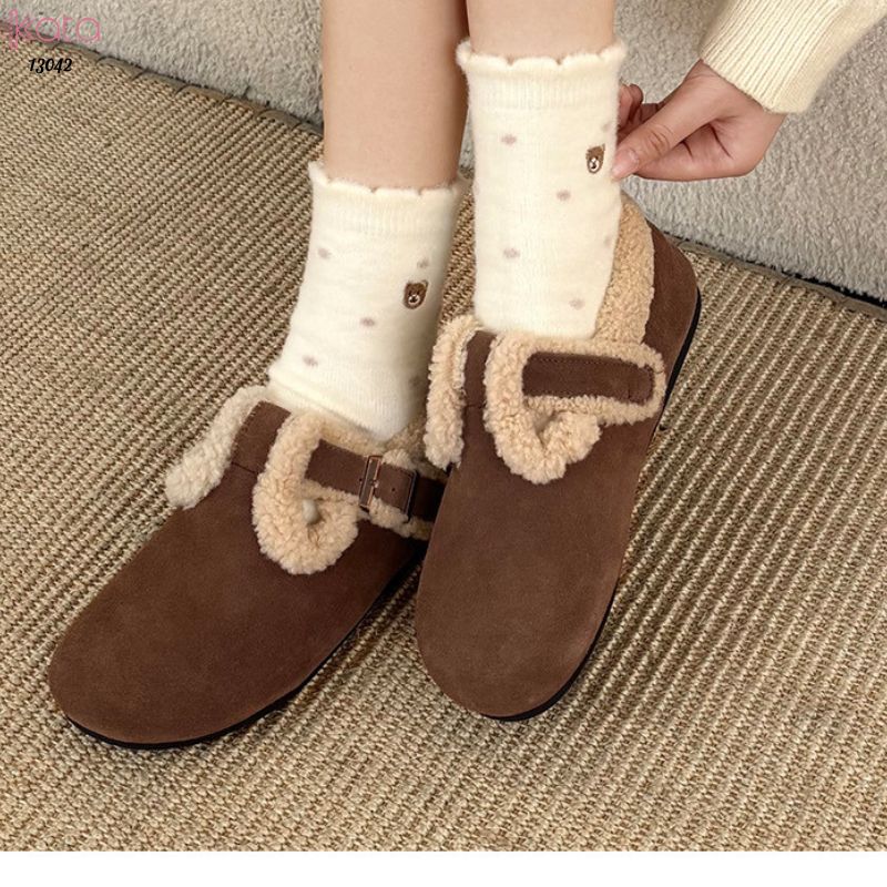 Tất nhung dày mùa thu và mùa đông ấm áp,vớ ngủ ấm áp giữa bắp chân 13042