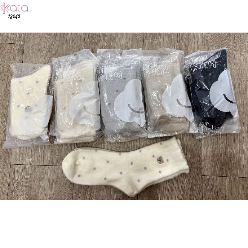 Tất nhung dày mùa thu và mùa đông ấm áp,vớ ngủ ấm áp giữa bắp chân 13042