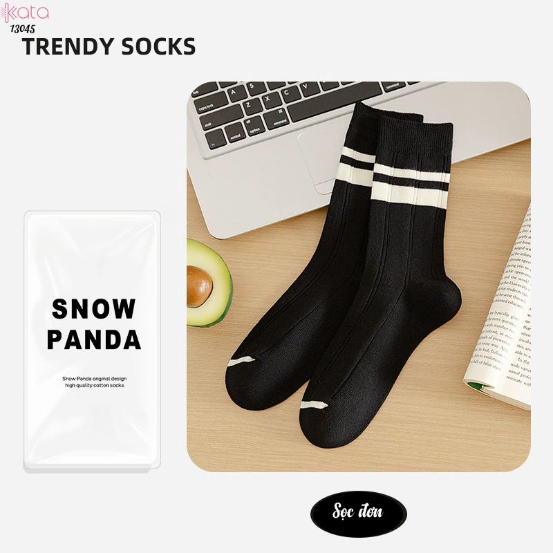 Tất bông thu đông thoải mái và thấm hút mồ hôi, tất cotton đa năng dành cho sinh viên, vớ thể thao thông thường 13045