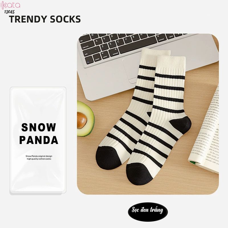 Tất bông thu đông thoải mái và thấm hút mồ hôi, tất cotton đa năng dành cho sinh viên, vớ thể thao thông thường 13045