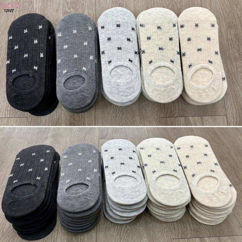 Tất bông lưới thoáng mát thấm hút mồ hôi,vớ thuyền vô hình 13047